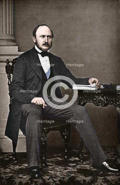 The last portrait of Albert, Prince Consort, 1861.  Artist: Vernon Heath