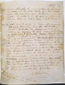 The last page of General Gordon's journal, 1885. Creator: General Gordon