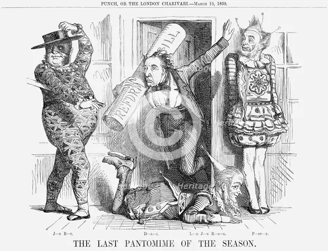 'The Last Pantomime of the Season', 1859. Creator: Unknown.