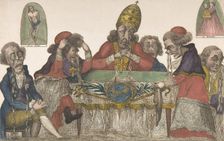 The Last Papal Assembly (La dernière assemblée papale), June 1796., June 1796. Creator: Anon