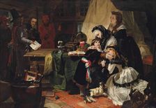 The Last Parting of Marie Antoinette and Her Son, 1856. Creator: Ward, Edward Matthew (1816-1879)