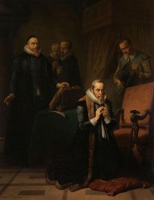 The last prayer of Johan van Oldenbarnevelt, 1840-1878. Creator: Simon Opzoomer