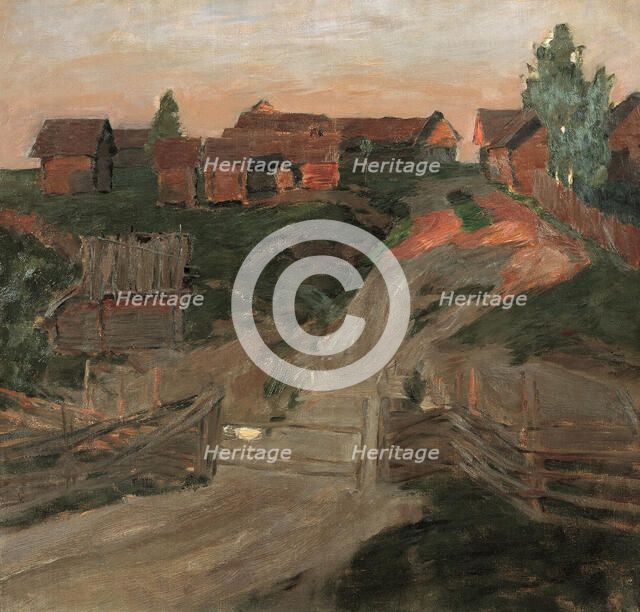 The Last Rays of the Sun, 1899. Creator: Levitan, Isaak Ilyich (1860-1900).