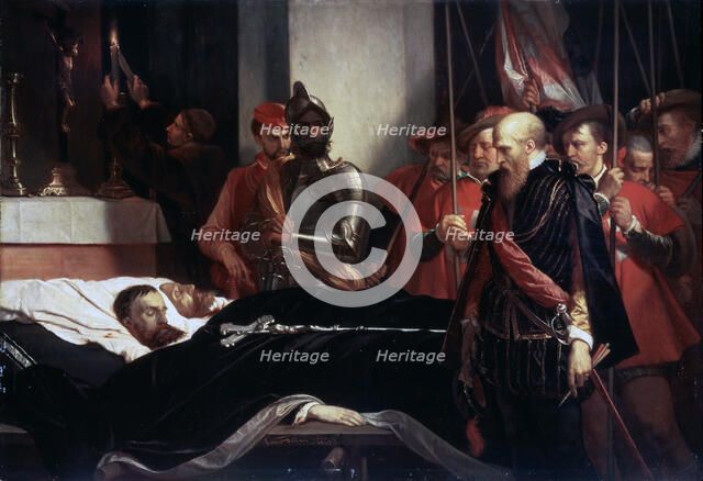'The Last Respects to the Remains of the Counts Egmont and Hoorn', 1863. Artist: Louis Gallait