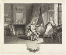 The Last Words of Jean Jacques Rousseau, 1775. Creator: Heinrich Guttenberg
