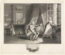 The Last Words of Jean Jacques Rousseau, 1775. Creator: Heinrich Guttenberg