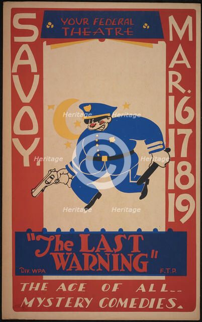 The Last Warning, San Diego, 1938. Creator: Unknown.