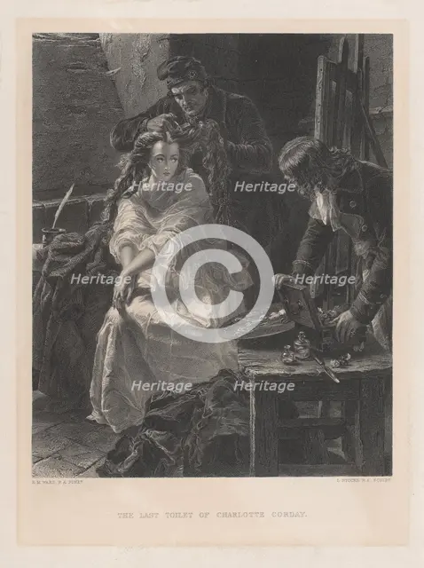 The Last Toilet of Charlotte Corday, after 1863. Creator: Lumb Stocks.