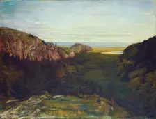 The Last Valley - Paradise Rocks, 1867-1868. Creator: John La Farge