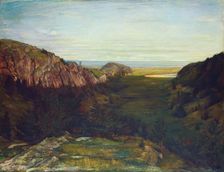 The Last Valley - Paradise Rocks, 1867-1868. Creator: John La Farge