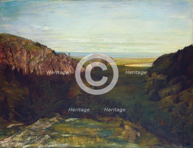 The Last Valley - Paradise Rocks, 1867-1868. Creator: John La Farge.