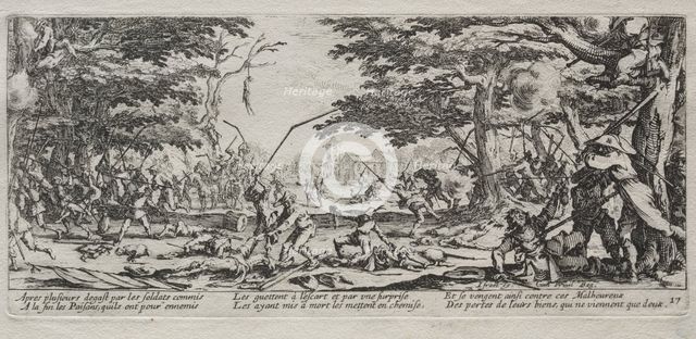 The Large Miseries of War: Peasant's Revenge, 1633. Creator: Jacques Callot (French, 1592-1635).