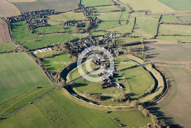 The large Neolithic henge enclosure at Avebury, Wiltshire, 2019. Creator: Damian Grady.