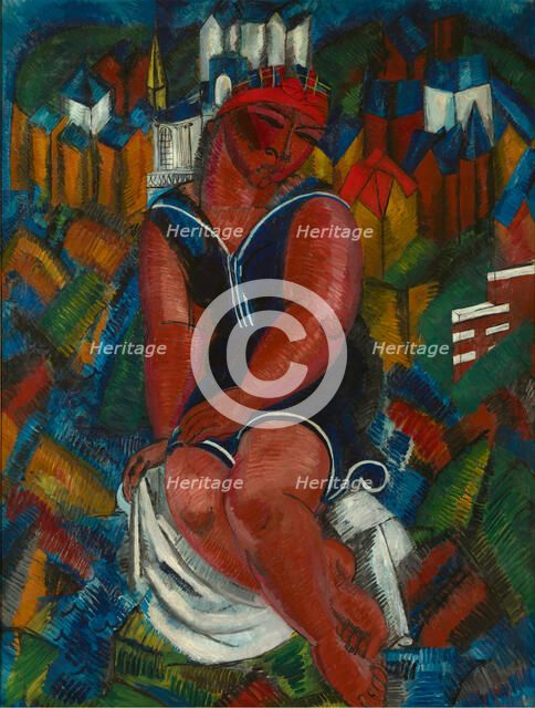 The Large Bather (La Grande Baigneuse), . Creator: Dufy, Raoul (1877-1953).