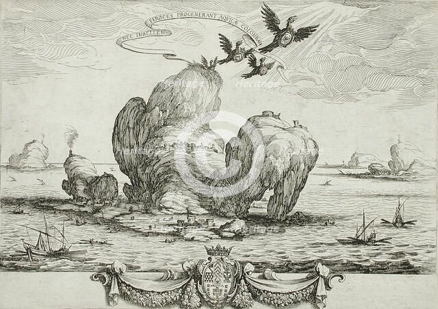 The Large Crag, 1623. Creator: Jacques Callot.