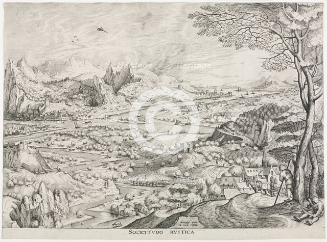 The Large Landscapes: Solicitudo Rustica, c. 1555-1558. Creator: Jan van Doetechum (Flemish, 1530-1616), attributed to ; Lucas van Doetechum (Flemish), and.