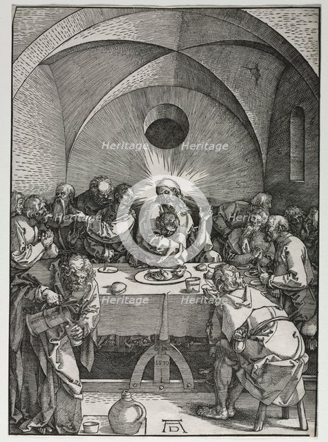 The Large Passion: The Last Supper, 1510. Creator: Albrecht Dürer (German, 1471-1528).