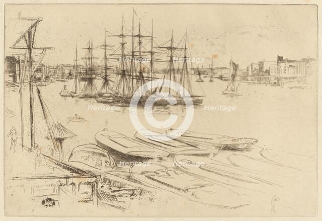 The Large Pool, c. 1879. Creator: James Abbott McNeill Whistler.