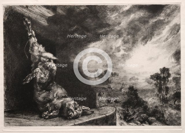The Large Rabbit, 1891, printed 1894. Creator: Félix Bracquemond (French, 1833-1914).