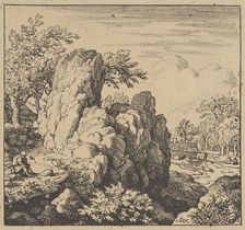The Large Rock, mid-17th century., mid-17th century. Creator: Allart van Everdingen