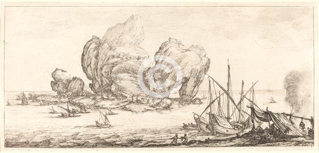 The Large Rock, probably c. 1630. Creator: Jacques Callot.
