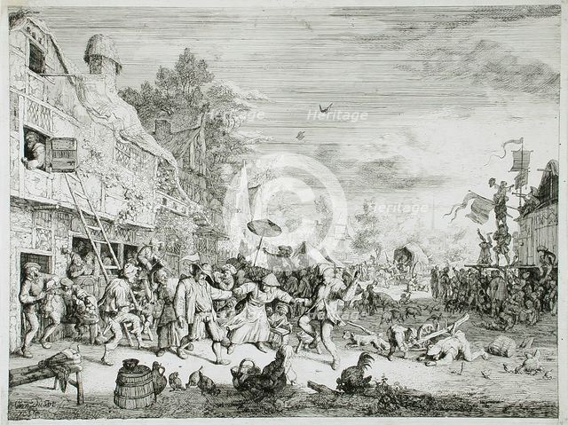 The Large Village Fair, 1685. Creator: Cornelis Dusart.