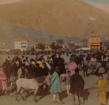 The Larisa, or ancient Citadel (950 ft. high) W. from Market Place, Argos, Greece 1903. Artists: Elmer Underwood, Bert Elias Underwood
