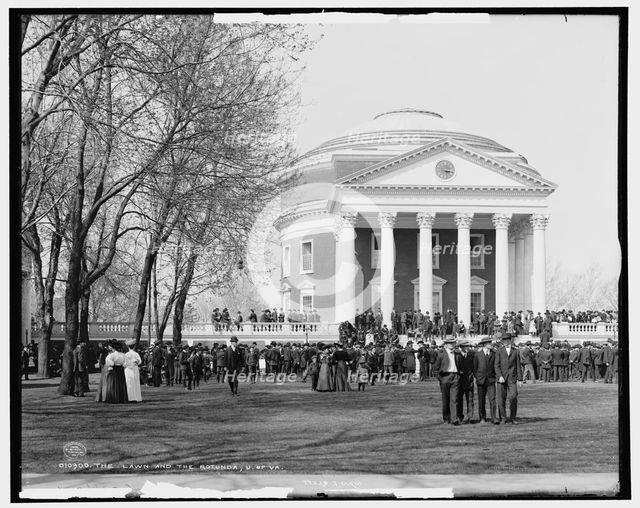 The Lawn and the Rotunda, U. of Va., c1905. Creator: Unknown.