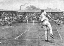 'The Lawn Tennis Championship Match at Wimbledon 1888. Creator: Arthur Hopkins