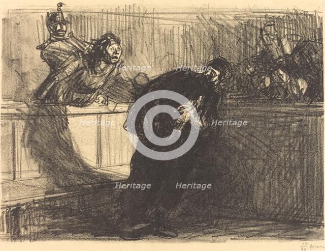 The Lawyer Abused, 1914. Creator: Jean Louis Forain.