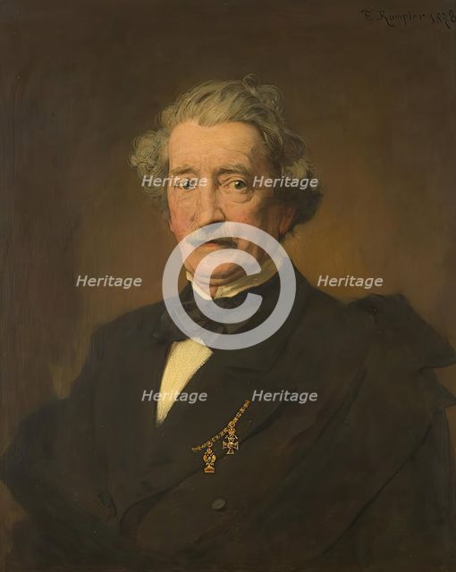 The lawyer and writer Franz Theobald Freiherr von Rizy, 1878. Creator: Franz Rumpler.