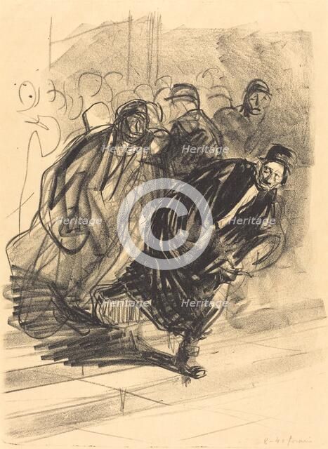 The Lawyer Pursued, 1915. Creator: Jean Louis Forain.
