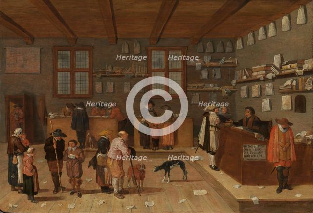 The Lawyer's Office, 1628. Creator: Pieter de Bloot.