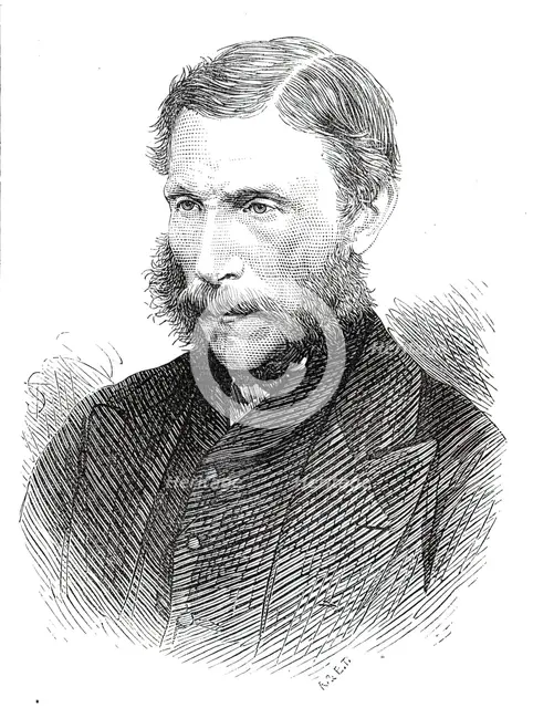 The late Colonel Charles Chesney, R.E., 1876. Creator: Unknown.