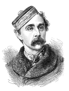 The late Captain Herbert W. Thompson, 2nd (Queen's) Dragoon Guards, 1874. Creator: Unknown