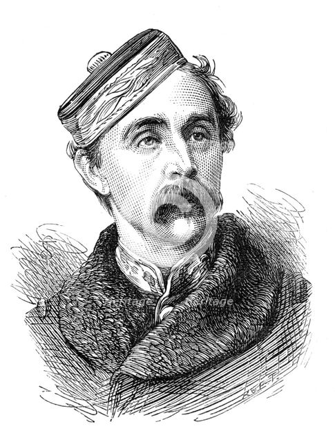 The late Captain Herbert W. Thompson, 2nd (Queen's) Dragoon Guards, 1874. Creator: Unknown.
