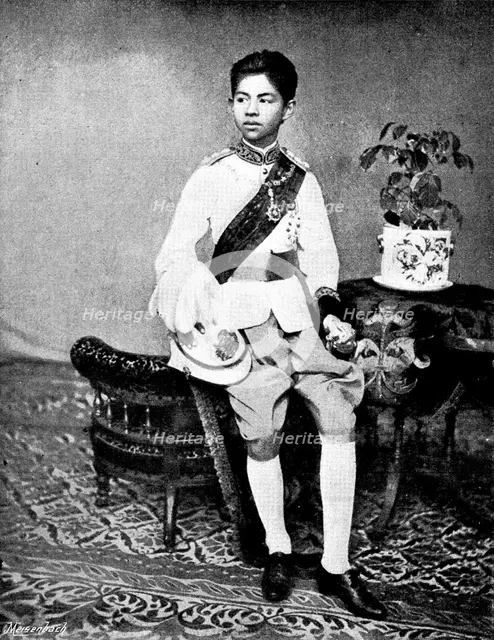 The late Crown Prince of Siam: Somdetch Chowfa Maha Vajirunhis, 1895. Creator: Unknown.