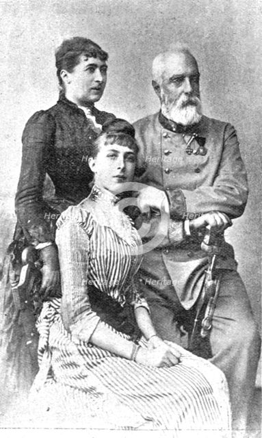''The Late Archduke Henry of Austria and his Wife (and Daughter)', 1891. Creator: GVD Lippe.