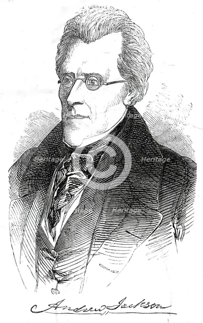The late General Jackson, 1845. Creator: Unknown.