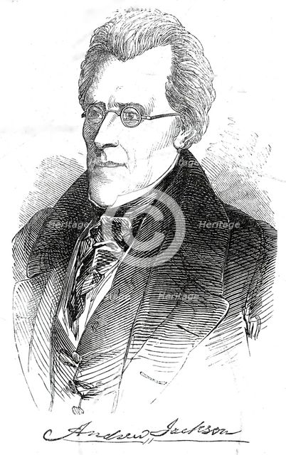 The late General Jackson, 1845. Creator: Unknown.