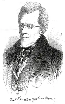 The late General Jackson, 1845. Creator: Unknown
