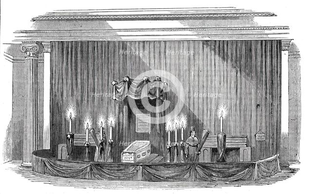 The late Dr. Dalton, lying in state, 1844. Creator: Unknown.