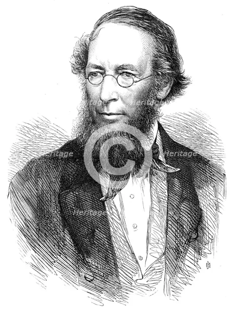 The late Dr. Lindley, Professor of Botany, 1865. Creator: Unknown.