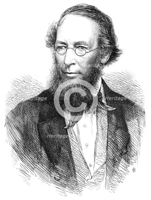 The late Dr. Lindley, Professor of Botany, 1865. Creator: Unknown.