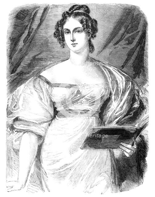 The late Duchess of Rutland - from the portrait by G. Sanders, 1857. Creators: John Lucas, Samuel Cousins.