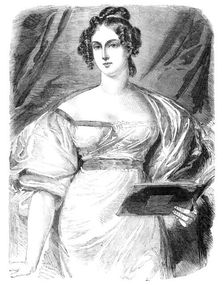 The late Duchess of Rutland - from the portrait by G. Sanders, 1857. Creators: John Lucas, Samuel Cousins