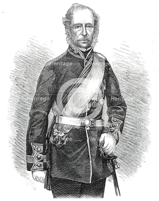The late Duke of Richmond, K.G. - from a photography by Maull and Polyblank, 1860. Creator: Unknown.