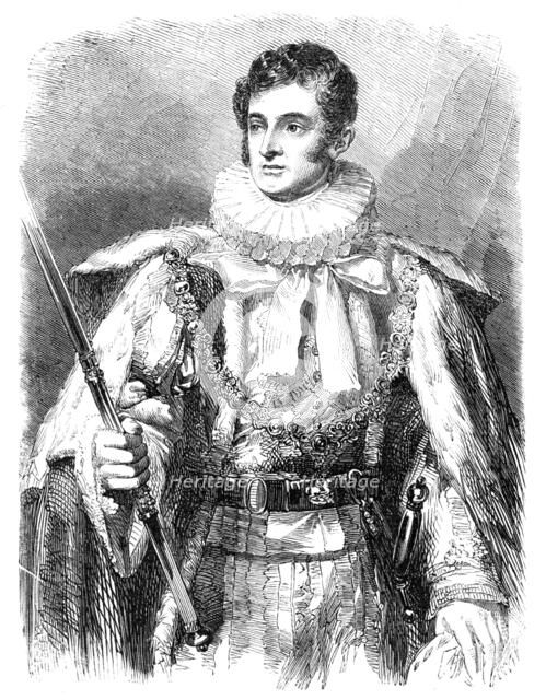 The late Duke of Rutland, K.G. - from the portrait by G. Sanders, 1857. Creators: John Lucas, Samuel Cousins.