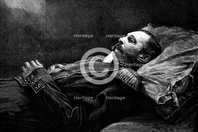 The late Emperor Alexander II. of Russia after death, 1881.  Creator: R&E Taylor.