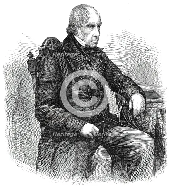 The late Earl of Aberdeen - from a photograph by Maull and Polyblank, 1860. Creator: Unknown.